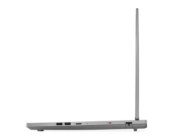 Right side profile view of an open Legion 5i laptop