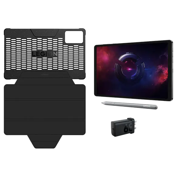 Lenovo Legion Tab (12GB 256GB) + Pen, Folio & Adaptor Qualcomm® Snapdragon™ 8 Gen 3 Processor (3.30 GHz )/Android 14 or Later/256 GB UFS 4.0
Lenovo Legion Tab (12GB 256GB) + Pen, Folio & Adaptor Qualcomm® Snapdragon™ 8 Gen 3 Processor (3.30 GHz )/Android 14 or Later/256 GB UFS 4.0
