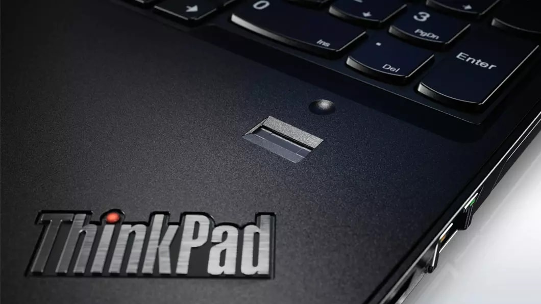 Lenovo ThinkPad E570 Detail View of Fingerprint Reader