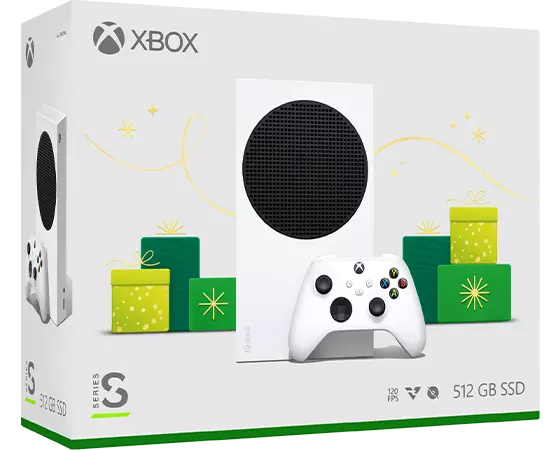 

Microsoft Xbox Series S 512 GB All-Digital (Disc-Free Gaming) - Holiday Console - White