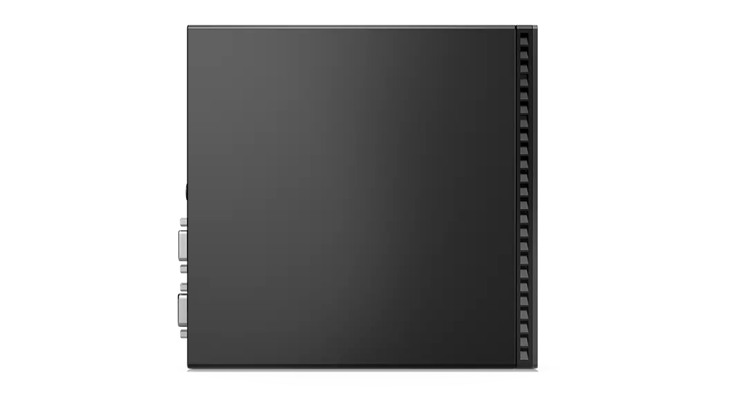 Vista laterale sinistra del Lenovo ThinkCentre M75q di seconda generazione