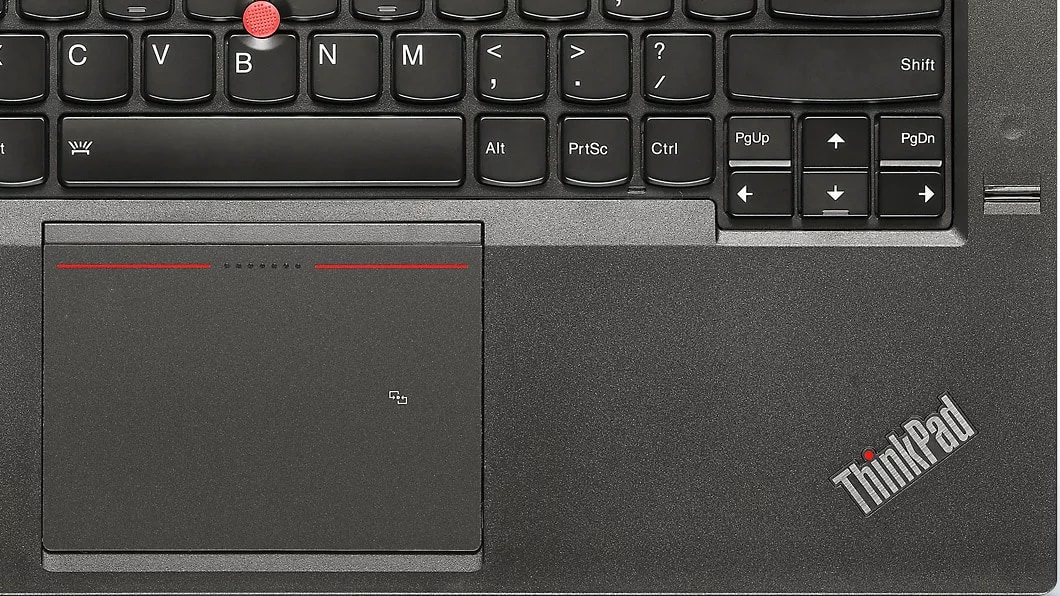 Lenovo ThinkPad T440p TrackPad and Fingerprint Reader Detail
