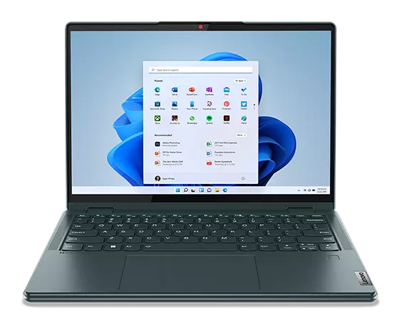 Yoga 6 Gen 8 laptop front-facing with display on