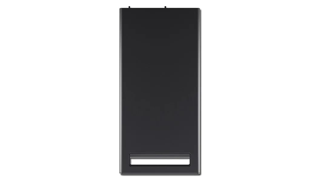 Aerial view of Lenovo ThinkStation P3 Tower, showing top panel & carrying handle