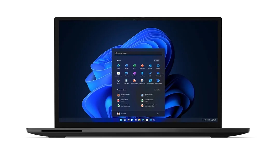 Front-facing Lenovo ThinkPad L13 Yoga Gen 4 2-in-1 laptop with focus on the 13.3 display.