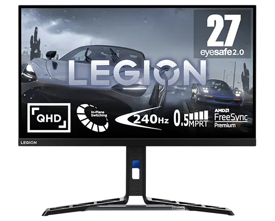 Écran Pro Gaming Lenovo Legion Y27qf-30 2K QHD 27 (280Hz (OD), 0,5ms MPRT,  FreeSync Premium)
