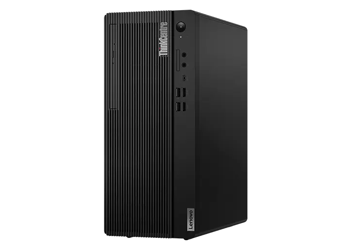 Lenovo ThinkCentre M70t Gen 4 (Intel) desktop tower – front-right angled view 
