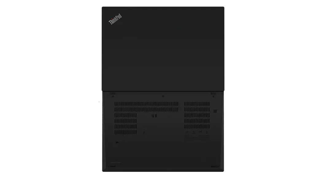 Portátil Lenovo ThinkPad T14 de 2da generación (14”, AMD) de frente, con la tapa cerrada