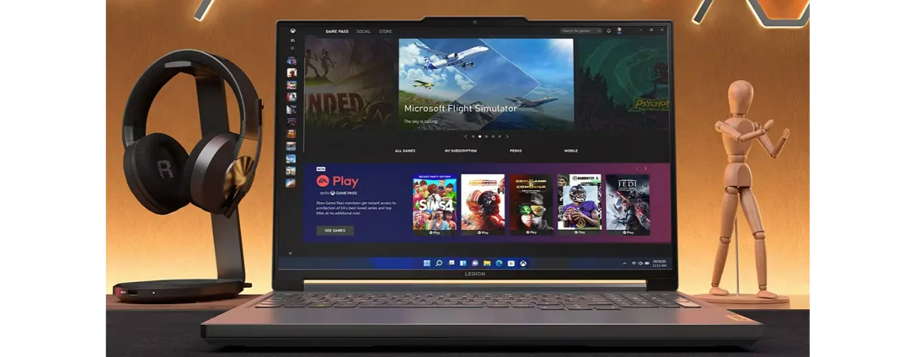 Lenovo Legion Slim 5 16" WQXGA (2560 x 1600) 8va Gen (16”, AMD 7 7840HS 16GB 1TB 5 Xbox Game Pass en la computadora portátil Lenovo Legion Slim 5 Gen 8