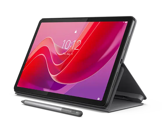 Tablette Lenovo Tab M11 gris gris avec stylet en option et folio avec support