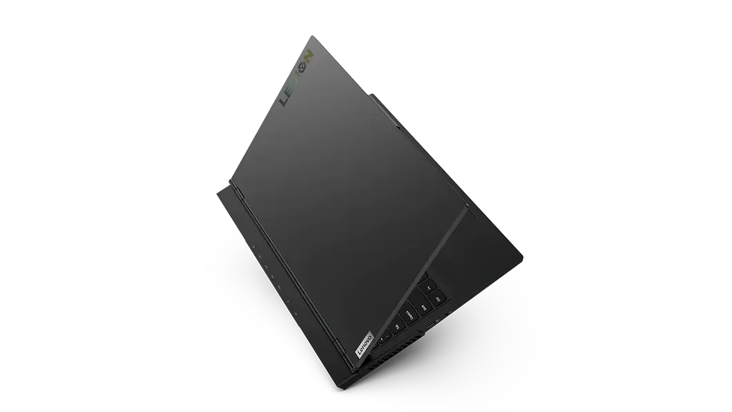 Overhead view of the Lenovo Legion 5 15 laptop, folded