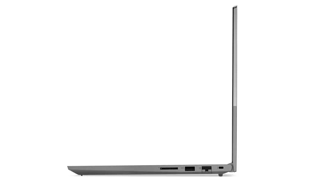 Laptop Lenovo Thinkbook 15 Gen 4 (15 &quot;AMD) perfil derecho, tapa abierta