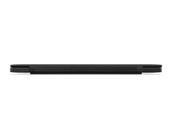 Rückansicht des Lenovo ThinkPad X1 Carbon Notebook der 12. Generation mit geschlossener Abdeckung.