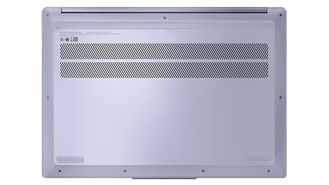 Vista superior de la tapa del portátil IdeaPad Slim 5 de 8.ª generación en color Abyss Blue