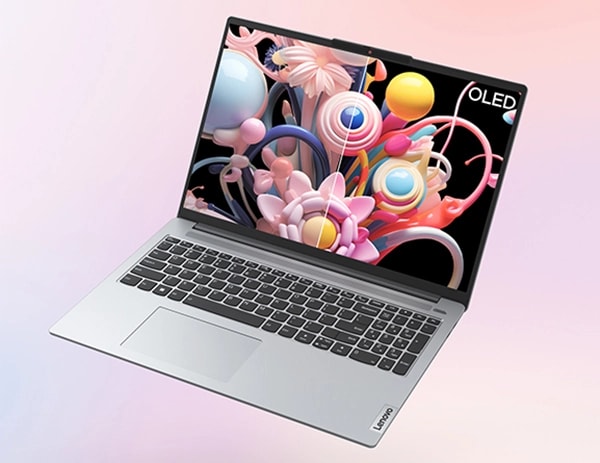 IdeaPad Slim 5 Gen 9 (16? AMD) front facing left with OLED technology
