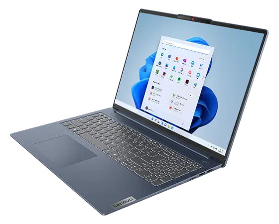 IdeaPad Slim 5i laptop facing left with display on