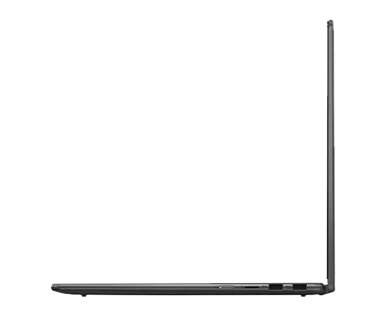 Right profile view of the Yoga 7 2-in-1 Gen 9 (16 Intel), opened 90 degrees