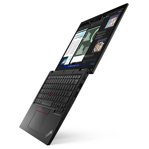 ThinkPad L13 Yoga Gen 3 laptop 180 degrees facing left