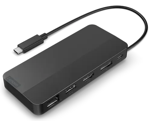 Lenovo USB-C Dual Display Travel Dock (w/ adapter)