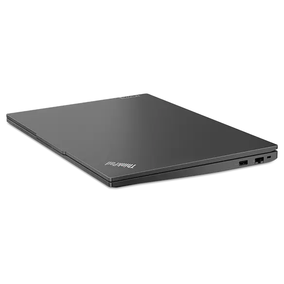 Right side angle view of the Thinkpad E16 Gen 1 (16 AMD), closed