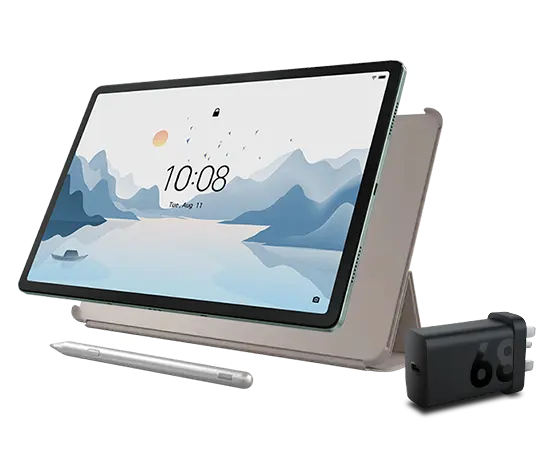 

Lenovo Tab P12 with Matte Display (8GB 128GB) (Wifi) - Sage Green + Pen, Folio (Oat) & Charging Adaptor MediaTek Dimensity 7050 Processor (2.60 GHz )/Android/128 GB UFS 2.2
