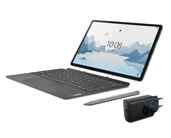 Lenovo Tab P12 with Matte Display (8GB 128GB) (Wifi) - Sage Green + Pen, KB & Charging Adaptor Processador MediaTek Dimensity 7050 (2,60 GHz )/Android 13 or Later/128 GB UFS 2.2