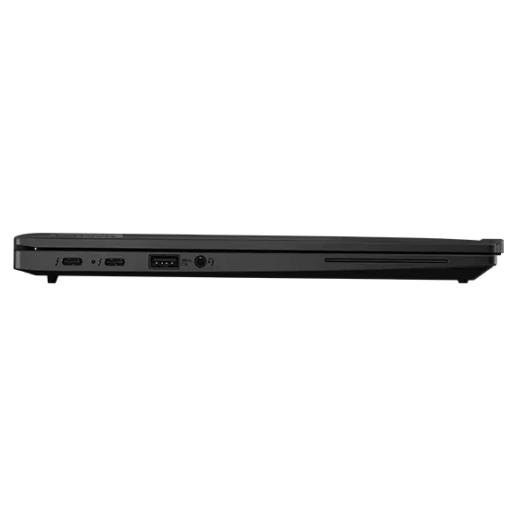 Closed-cover front-view of Lenovo ThinkPad X13 Gen 5 laptop.