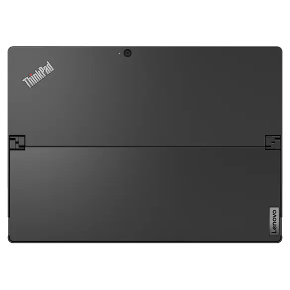Rear facing Lenovo ThinkPad X12 Detachable Gen 2 laptop in tablet mode.