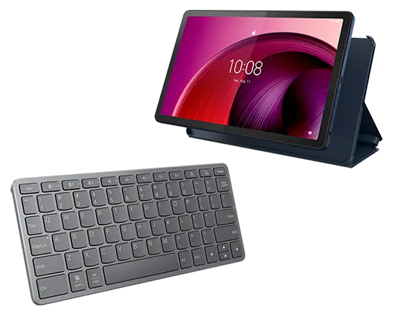 Lenovo Tab M10 5G (4GB 128GB) (Wifi + 5G) + Folio & Wireless Keyboard Processore Qualcomm® Snapdragon™ 695 (da 2,2 GHz )/Android/128 GB UFS 2.2