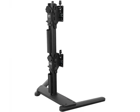 Atdec Freestanding Heavy Duty Dual Vertical Monitor Mount - Black - image 11