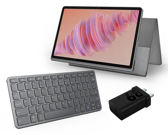 

Lenovo Tab Plus (8GB 256GB) (Wifi) - Luna Grey + Sleeve, Charging Adaptor & Wireless Keyboard MediaTek Helio G99 Processor (2.20 GHz )/Android/256 GB UFS 2.2