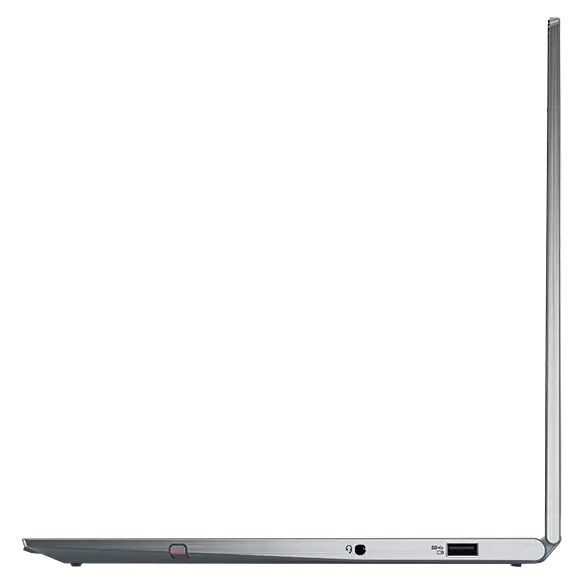 Right-side profile of Lenovo ThinkPad X1 Yoga Gen 8 2-in-1 in laptop mode, open 90 degrees.