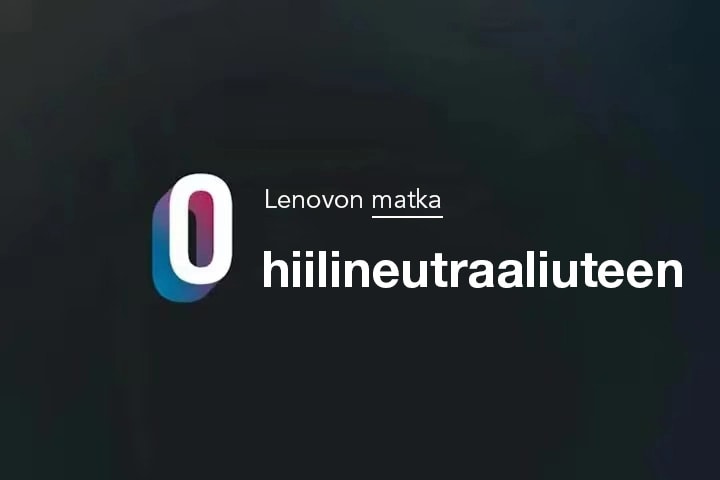 Lenovon matka kohti nettonollapäästöjä