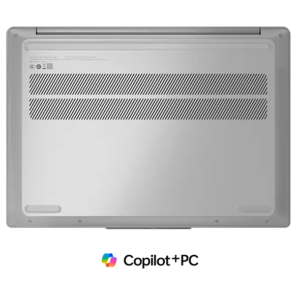 Bottom view, showing vents, of the IdeaPad Slim 5x Gen 9 (14” Snapdragon)