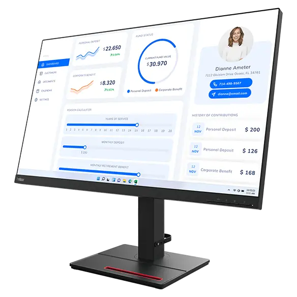 

Lenovo ThinkVision T32q-27 31.5" QHD Monitor