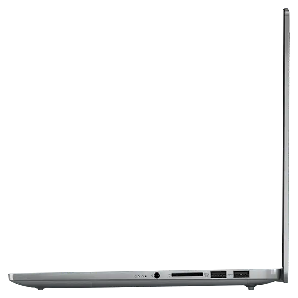 Right side view of Lenovo IdeaPad Pro Gen 9 14 inch laptop with lid open 90 degrees.