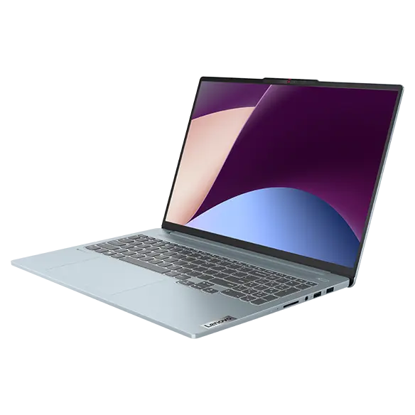 Front-facing view of IdeaPad Pro 5 Gen 8 laptop with display on