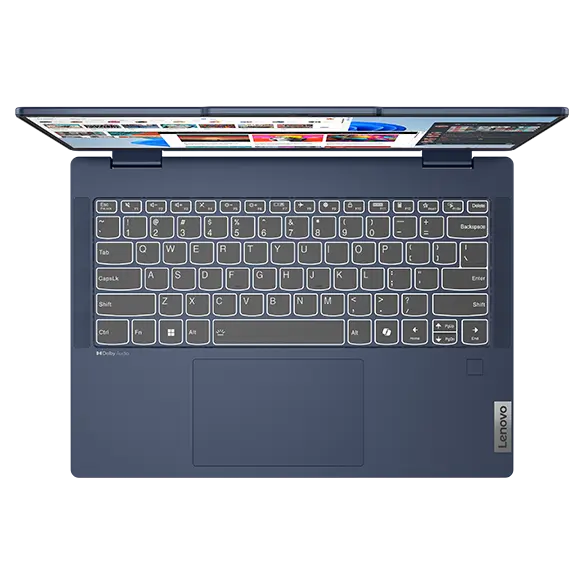 Top view of Lenovo IdeaPad 5 2-in-1 Gen 9 (14” Intel) keyboard