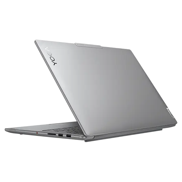 Back right angle view of the Lenovo Yoga Pro 9i Gen 9 (16 Intel), partly opened