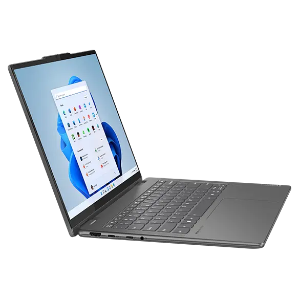 Left profile view of the Yoga 7 2-in-1 Gen 9 (14 Intel)