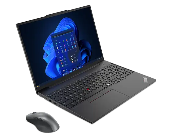 Lenovo ThinkPad E16 Gen 2 (ULT7 16G 512G) + Mouse Bluetooth Ricaricabile Processore Intel® Core™ Ultra 7 155H (E-core fino a 3,8 GHz P-core fino a 4,8 GHz)/Windows 11 Pro 64/512 GB SSD M.2 2242 PCIe Gen4 TLC Opal