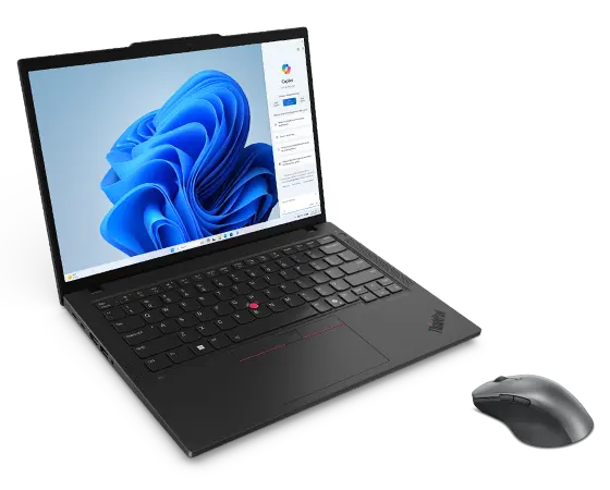 Lenovo ThinkPad T14 Gen 5 (ULT7 16G 512G) + Mouse Bluetooth Ricaricabile Processore Intel® Core™ Ultra 7 155U (E-core fino a 3,8 GHz P-core fino a 4,8 GHz)/Windows 11 Pro 64/1 TB SSD Performance TLC Opal