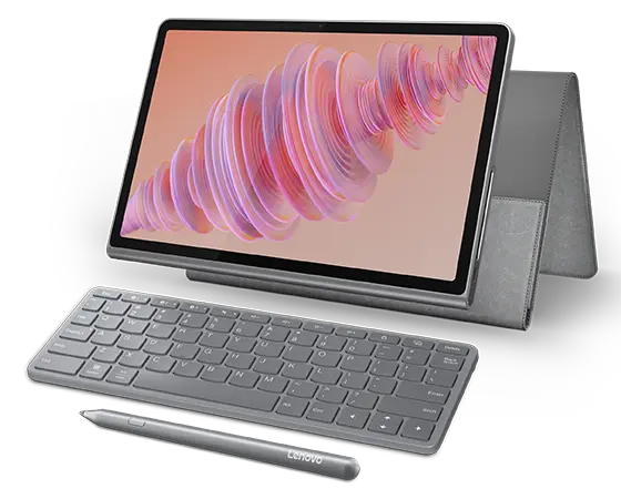 Lenovo Tab Plus (8GB 256GB) (Wifi) - Luna Grey + Sleeve, Pen & Bluetooth Wireless Keyboard MediaTek Helio G99 Prozessor (2,20 GHz )/Android/256 GB UFS 2.2