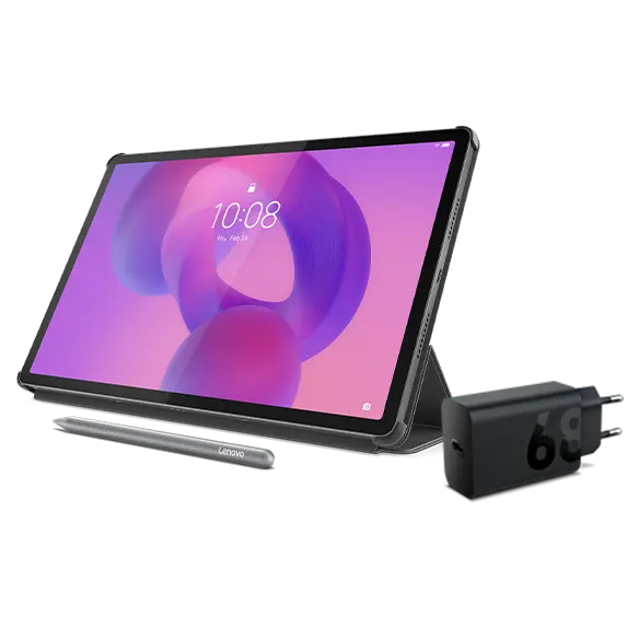 Lenovo Idea Tab Pro (8GB 128GB) (Wifi) - Luna Grey + Pen, Charging Adaptor & Folio (Grey) MediaTek Dimensity 8300 Processor (3.35 GHz )/Android/128 GB UFS 3.1