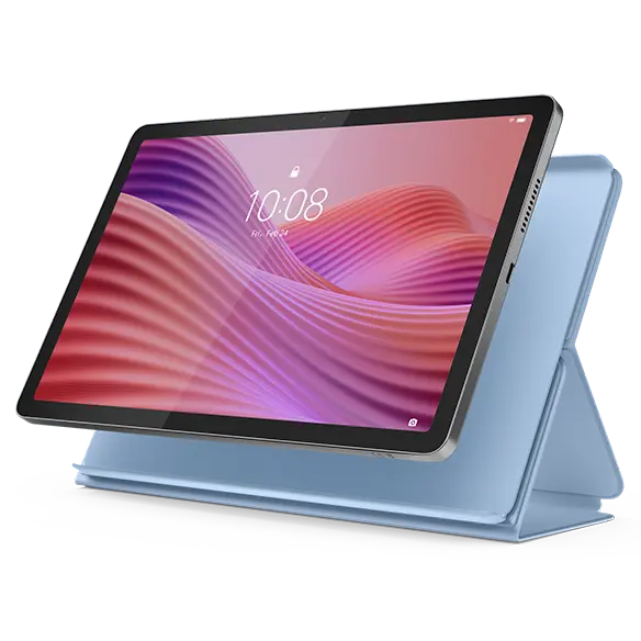 Lenovo Tab (4GB 64GB) (Wifi) - Luna Grey & Folio (Blue) Processore MediaTek Helio G85 (da 2 GHz )/Android/64 GB eMMC 5.1