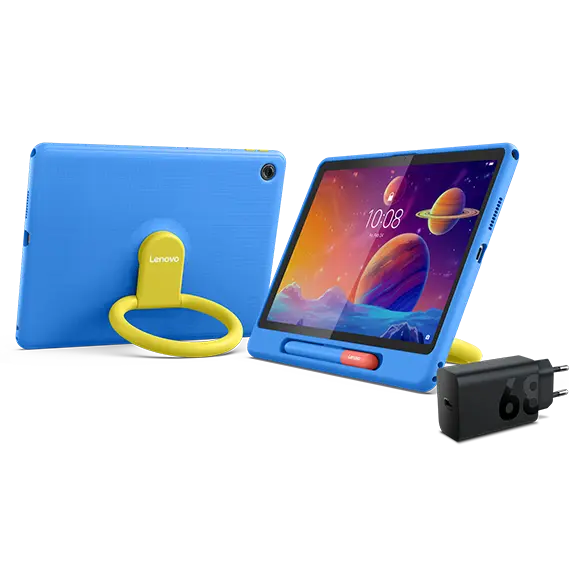 Lenovo Tab (4GB 64GB) (Wifi) - Luna Grey + Charging Adaptor & Clear Case MediaTek Helio G85 Prozessor (2,00 GHz )/Android/64 GB eMMC 5.1