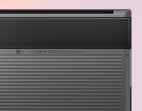 In der unteren Abdeckung des Lenova ThinkPad X9 15 Aura Edition Notebooks befindet sich der Engine-Hub, der alle kritischen Komponenten unterhält und das System kühl hält.