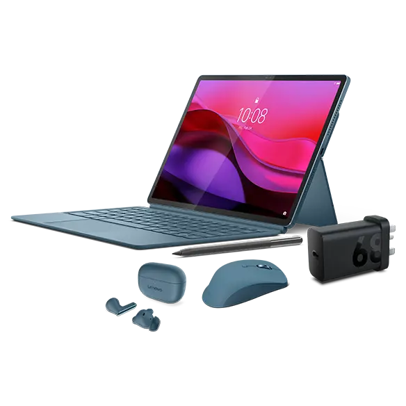 

Lenovo Yoga Tab (16GB 256GB) (Wifi) - Tidal Teal + Charging Adaptor, Yoga Pro Mouse & Yoga Ear Buds (Tidal Teal) Qualcomm® Snapdragon™ 8 Gen 3 Processor (3.30 GHz )/Android/256 GB UFS 4.0