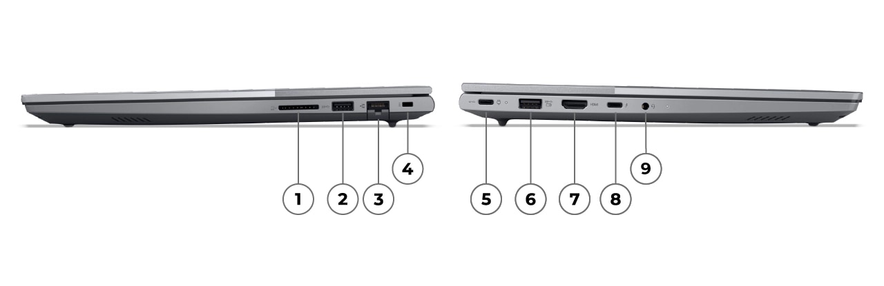 PC Portable Lenovo ThinkBook 16-IAL 16G 512G Topload Case (21SK006MTP) Ports - PC Portable Lenovo ThinkBook 16-IAL 16G 512G Topload Case (21SK006MTP)