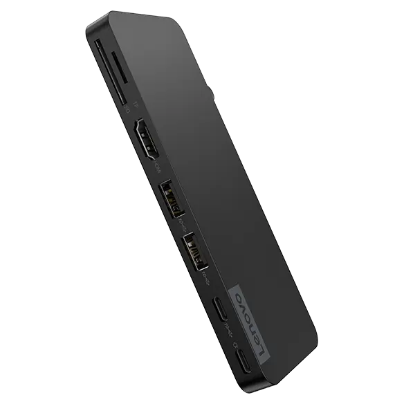 thumbnail image 2 of Lenovo USB-C Dual Display Travel Dock - 7 Ports, Integrated USB 2 of 14